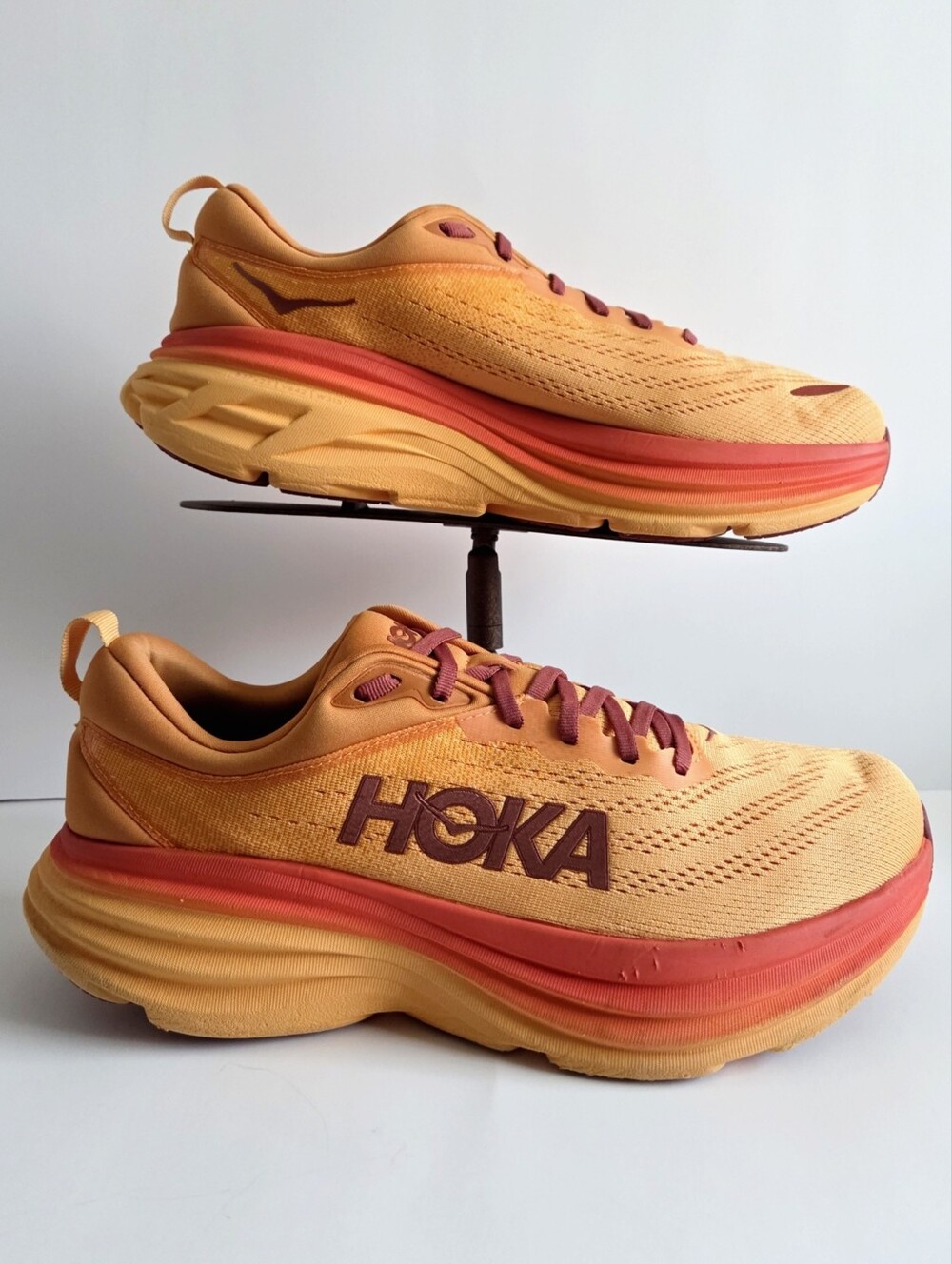 Hoka Bondi 8 Running Shoes In Amber Haze/ Sherbet, Size 10.5 - Picture 16 of 16